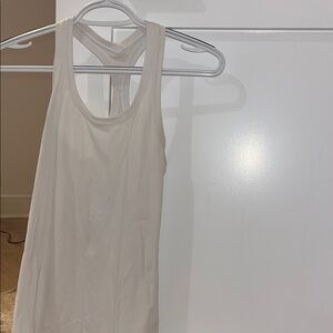 Lululemon Women's White Full Length Racerback Tank Top